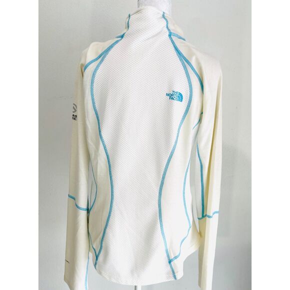 The north Face performance sweater white outdoor sports camping hiking women's M - Picture 5 of 7